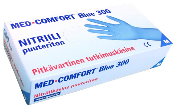 Nitriilikäsine Med-Comfort Blue 300
